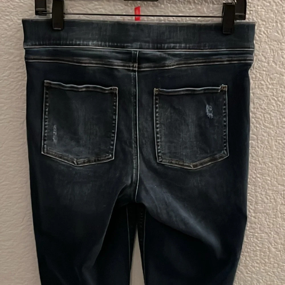 SPANX DISTRESSED SKINNY JEANS SIZE MEDIUM - Picture 6 of 8
